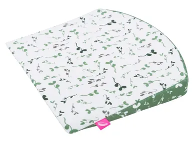 Motherhood, poduszka klin, podróżna, zielone listki