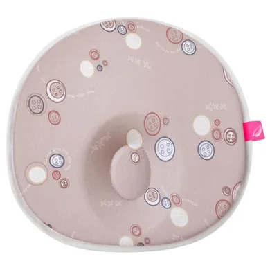 Motherhood, poduszka stabilizująca dla niemowląt, ergonomiczna, różowe guziki