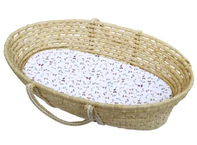 Motherhood, prześcieradło z gumką do gondoli, wrzosowe listki, 35-75 cm