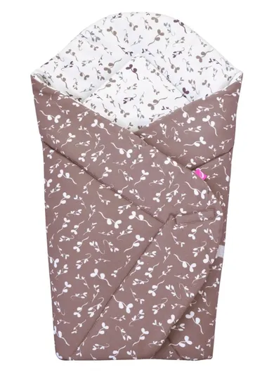 Motherhood, rożek bawełniany, wrzosowe listki, 75-75 cm