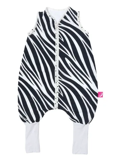 Motherhood, Zebra Niebieska, śpiworek muślinowy z nogawkami, TOG 0.5, 18-30 m