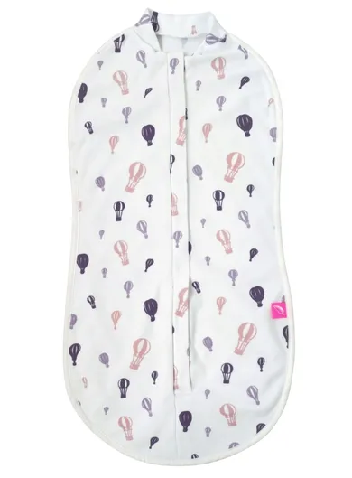 Motherhood, Zip&Swaddle, otulacz, fioletowe baloniki, 5-8 kg