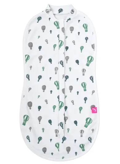 Motherhood, Zip&Swaddle, otulacz, miętowe baloniki, 5-8 kg