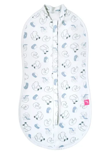 Motherhood, Zip&Swaddle, otulacz, niebieskie misie, 5-8 kg