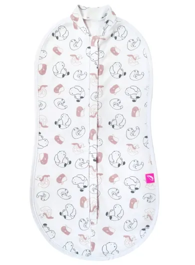 Motherhood, Zip&Swaddle, otulacz, różowe misie, 5-8 kg