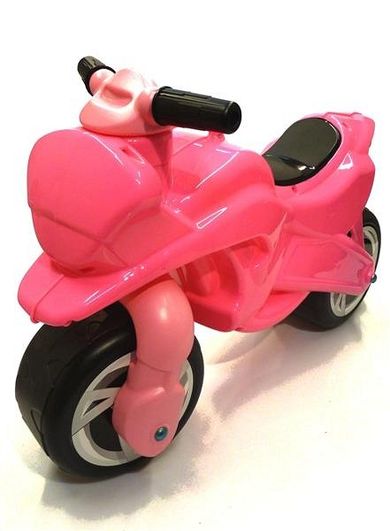 Motocykl, jeździk, różowy