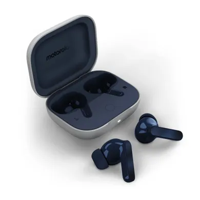 Motorola, Moto Buds Wireless Earbuds, słuchawki BT, Starlight Blue
