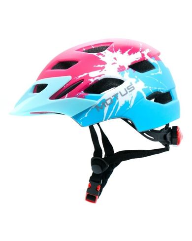Motus, CB46-90A, kask rowerowy, rozmiar S/M, czerwono-niebieski, MOTHAM4KB