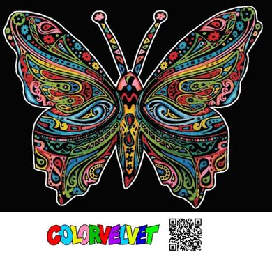 Motyl. Kolorowanka welwetowa, 47-35 cm