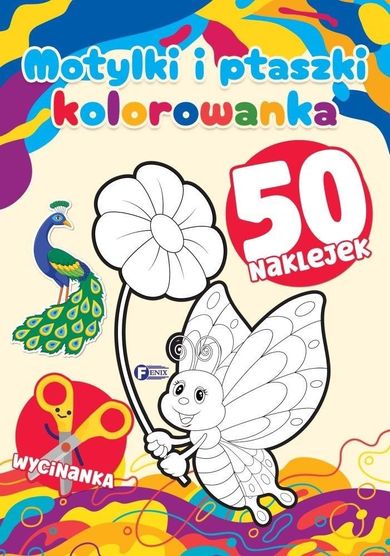 Motylki i ptaszki. Kolorowanka