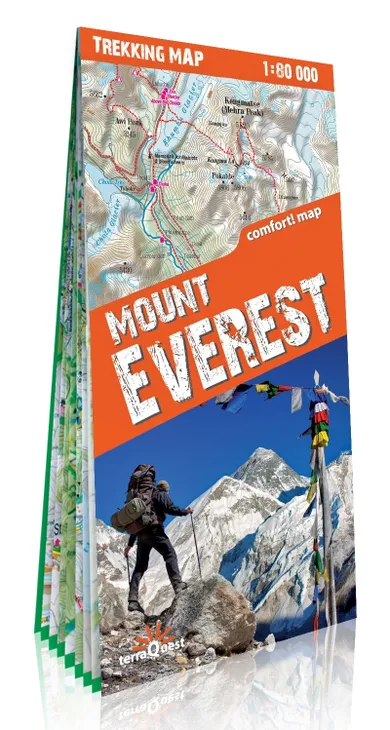 Mount Everest. Mapa trekkingowa 1:80 000