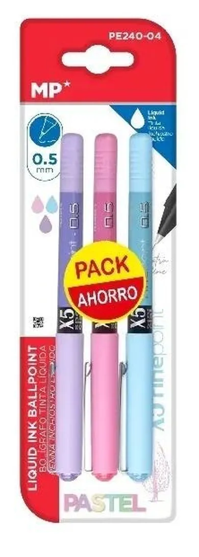 MP Main Paper, cienkopis, pastelowy, 0,5 mm, 3 szt.