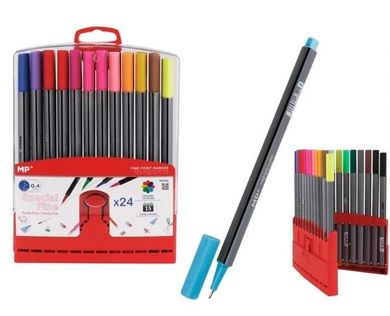 MP Main Paper, cienkopisy, 0.4 mm, 24 kolory