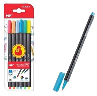 MP Main Paper, cienkopisy, 0.4 mm, 6 kolorów