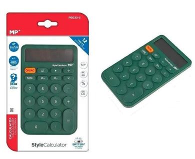 MP Main Paper, kalkulator, zielony, 8.7-14 cm