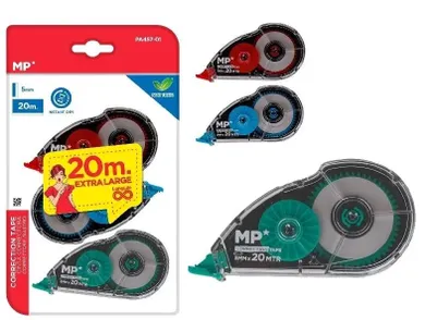 MP Main Paper, korektor w taśmie, 5mmx20m, 3 szt.