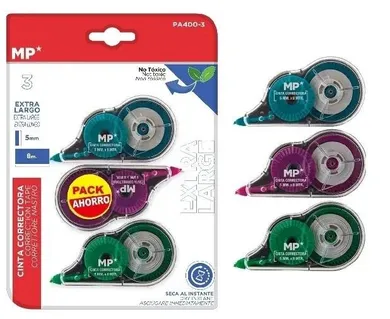 MP Main Paper, korektor w taśmie, 5mmx8m, 3 szt.