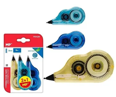 MP Main Paper, korektor w taśmie, mini, 5mmx5m, 3 szt.