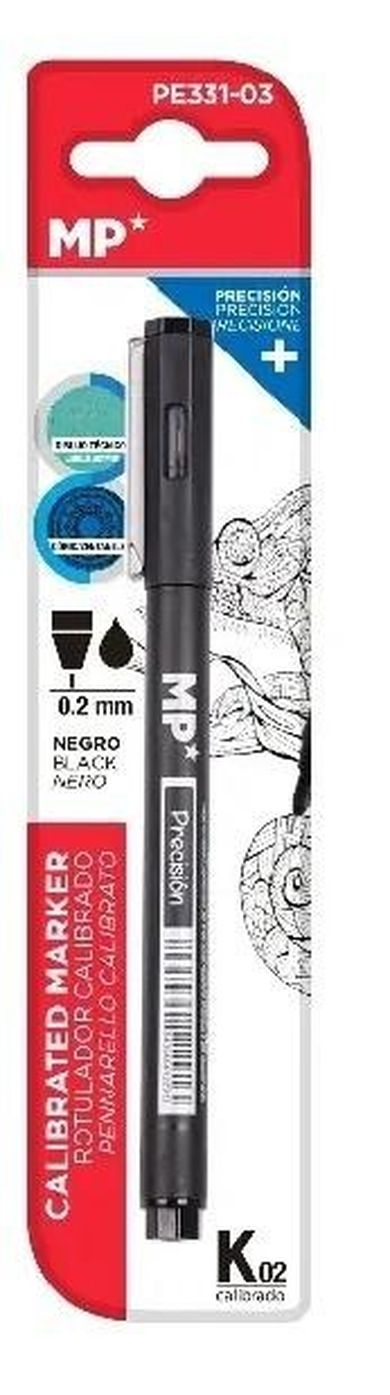MP Main Paper, marker precyzyjny, kaligraficzny, czarny, 0,2 mm