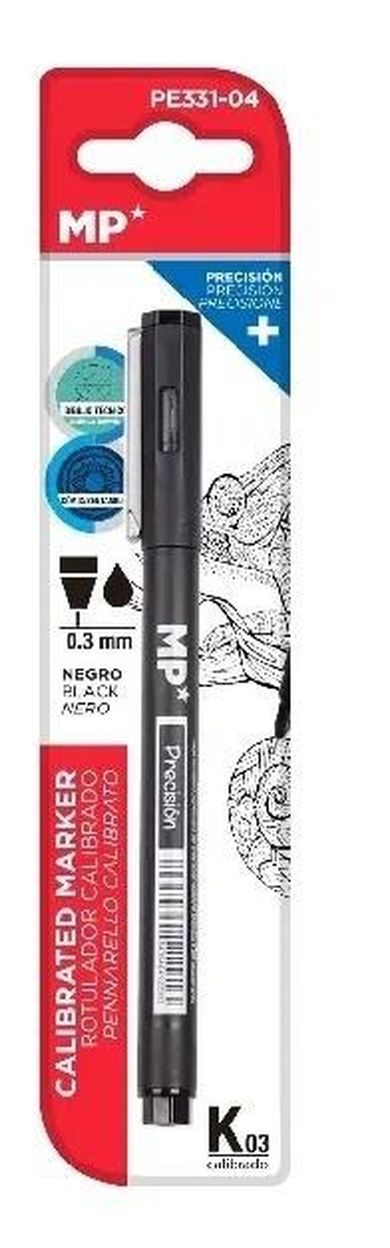 MP Main Paper, marker precyzyjny, kaligraficzny, czarny, 0,3 mm
