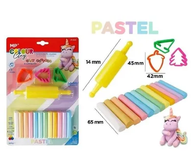 MP Main Paper, masa plastyczna z akcesoriami, 12 kolorów