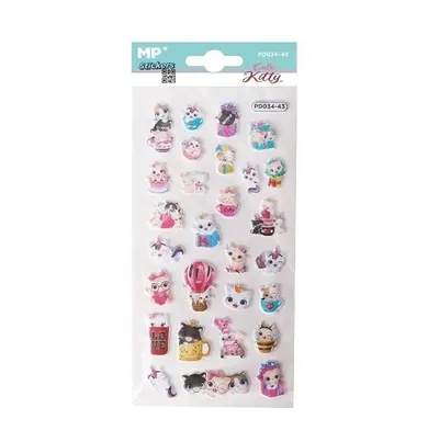 MP Main Paper, naklejki 3D, kotki