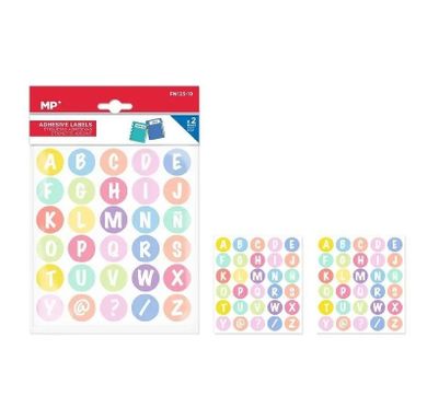 MP Main Paper, naklejki, literki, 23 mm