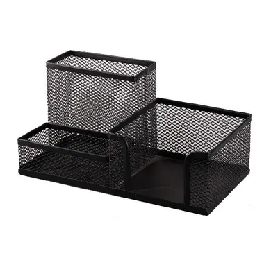 MP Main Paper, organizer na biurko, siatkowy metalowy, czarny