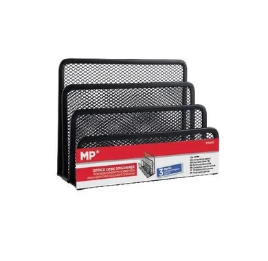 MP Main Paper, organizer na biurko, siatkowy metalowy, czarny
