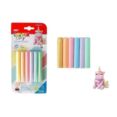 MP Main Paper, plastelina, pastel, 6 kolorów
