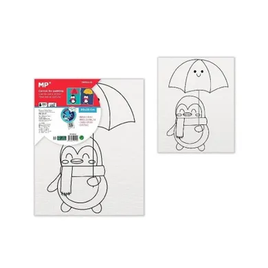 MP Main Paper, płótno do malowania, pingwin z parasolem, 20-25 cm