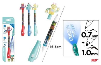 MP Main Paper, Roboty, długopis szpiegowski UV, 0.7/1.0 mm, 1 szt.