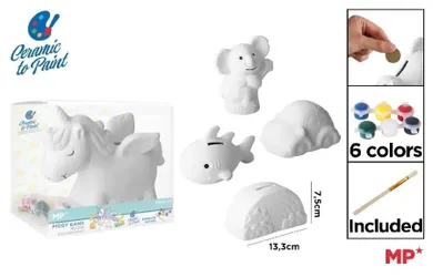 MP Main Paper, skarbonka ceramiczna do malowania, 1 szt.