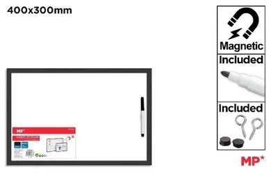 MP Main Paper, tablica magnetyczna z markerem, biała, 30-40 cm