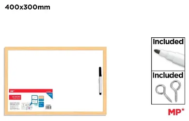 MP Main Paper, tablica suchościeralna, biała, 40-30 cm