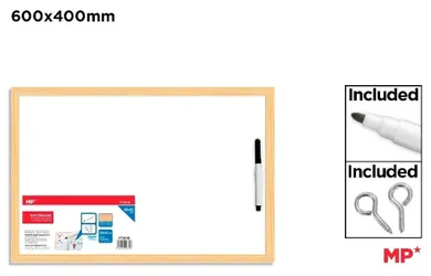 MP Main Paper, tablica z markerem, biała, 40-60 cm