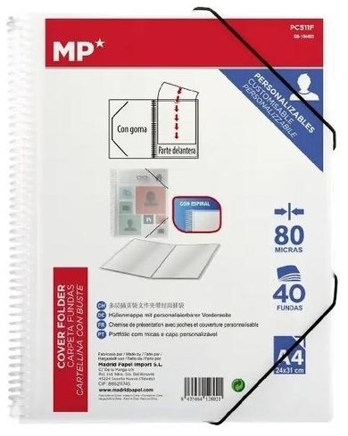 MP Main Paper, teczka ofertowa, A4, z 40 koszulkami, 1 szt.