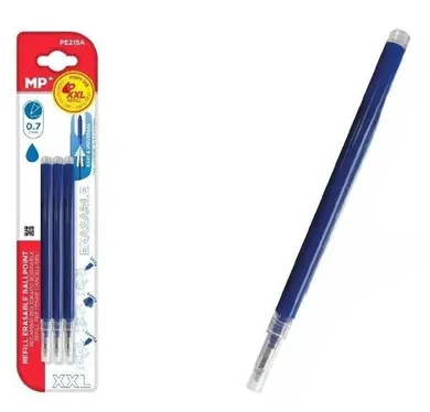 MP Main Paper, wkłady do długopisów ścieralnych, niebieskie, 3 szt.