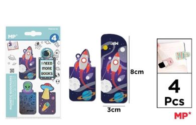 MP Main Paper, zakładki magnetyczne, Kosmos, 4 szt.