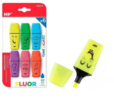 MP Main Paper, zakreślacz fluorescencyjny, mini, 6 szt.