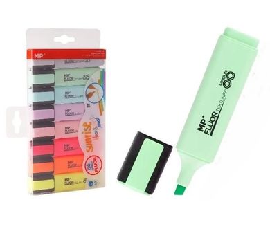 MP Main Paper, zakreślacz fluorescencyjny, Pastel, 8 szt.