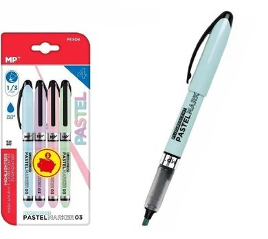 MP Main Paper, zakreślacz, pastelowy, 1-3 mm, 4 szt.