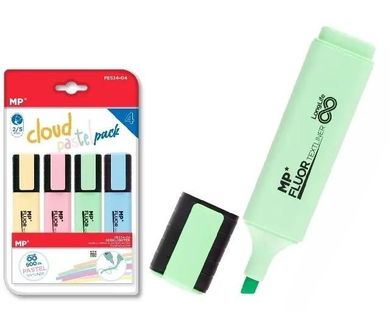 MP Main Paper, zakreślacz, pastelowy, 4 szt.