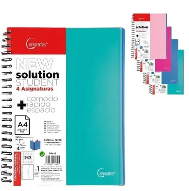 MP Main Paper, zeszyt A4, 120 kartek, kratka, z czterema przekładkami, 1 szt.