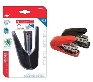 MP Main Paper, zszywacz ze zszywkami, duży, 60% mniej wysiłku, 24/6, 1 szt.