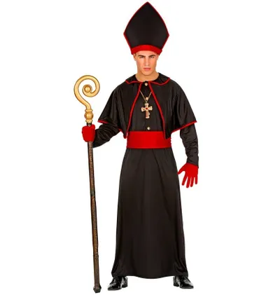 Mroczny kardynał, strój, czarny, rozmiar L/XL