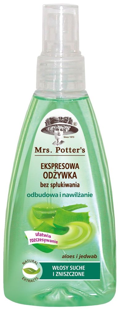 Mrs. Potter's, Aloes, odżywka do włosów w sprayu, 200 ml