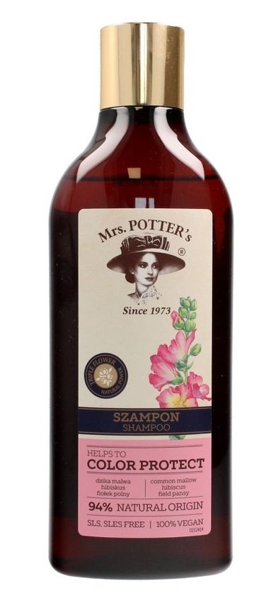 Mrs. Potter's, Triple, Flower, szampon do włosów farbowanych, Color Protect, 390 ml