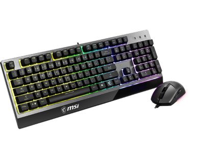 Msi, klawiatura + mysz membranowa, Vigor, GK30, COMBO, US, USB, czarny
