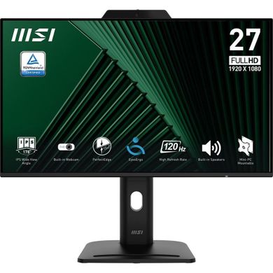 MSI, monitor, 27", PRO MP272PMG, LED, FHD, Flat, 120 Hz, czarny